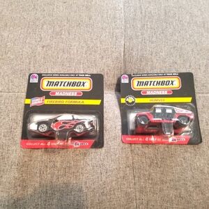 1998 Matchbox Madness 1:64 Scale Diecast Taco Bell Firebird and Humvee Cars